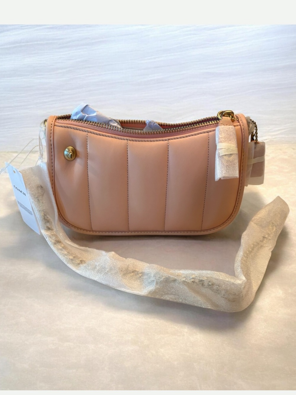 Coach Quilted Swinger Bag 20 in Faded Blush